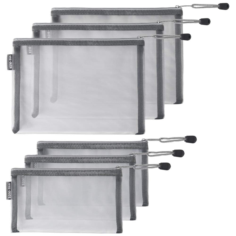 HRX Package A5 front mesh cosmetic bag with clear visibility for easy access.