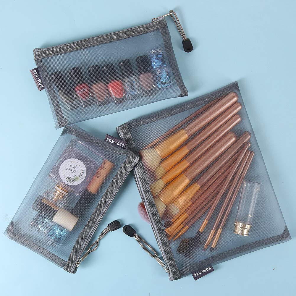 HRX Package see-through mesh bag ideal for purse and diaper bag organization.