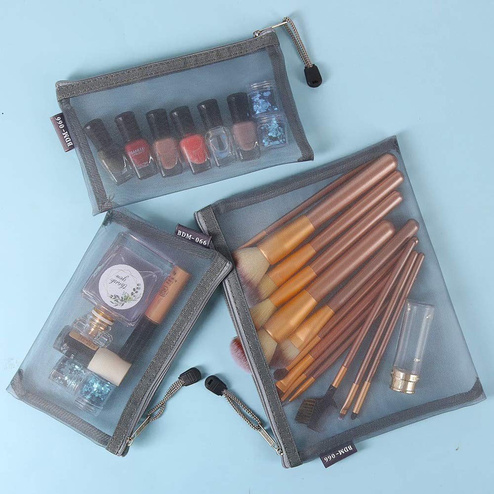 HRX Package see-through mesh bag ideal for purse and diaper bag organization.