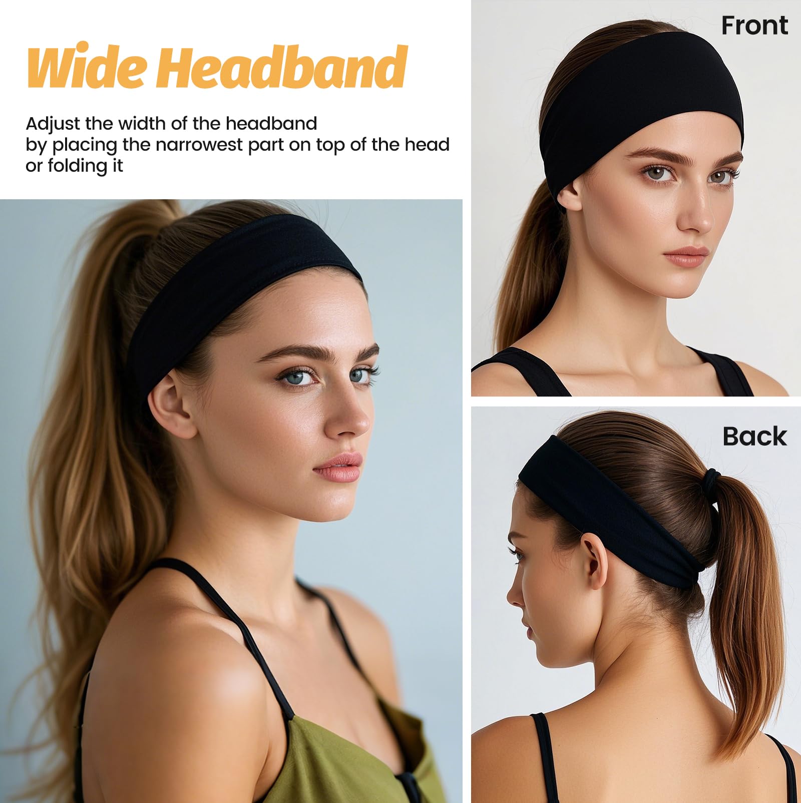 HSEM headband in navy for versatile gym-to-street use with comfort.