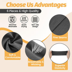 HSEM headband in white for sweat-absorption during workouts and casual looks.