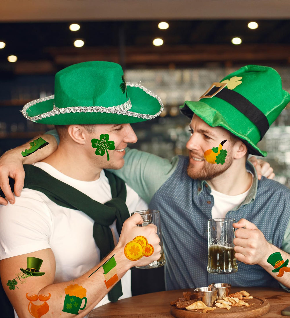 HSHFAMIIY green beer tattoo designs for fun party accessories
