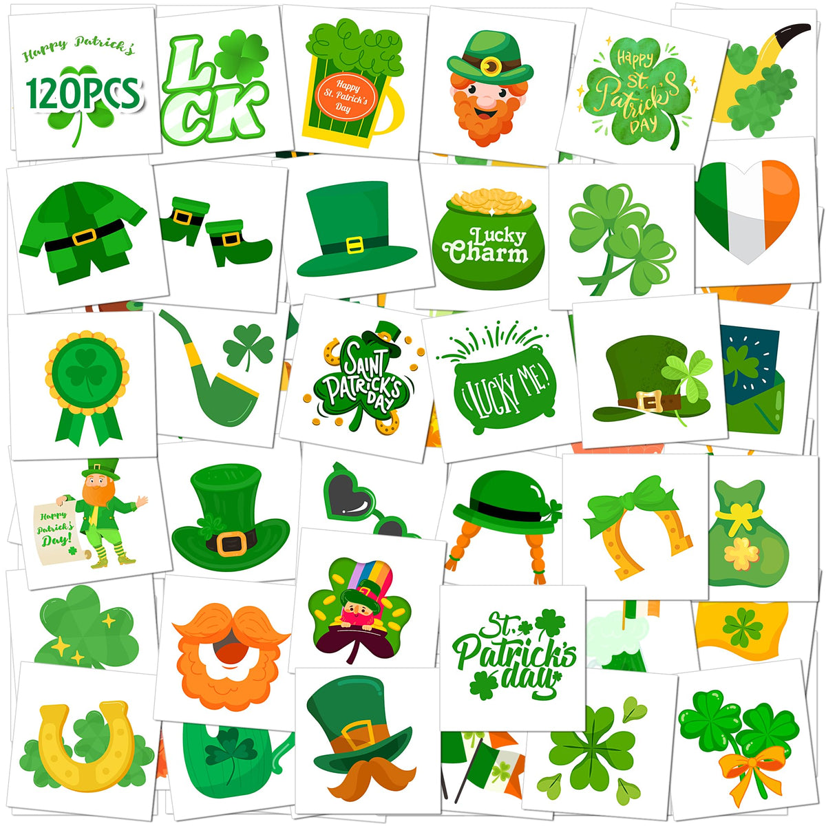 HSHFAMIIY shamrock tattoo designs for parade-ready Irish flair