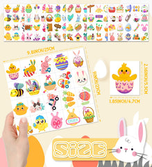 HSHFAMIIY Easter tattoos eggs colors for festive celebrations
