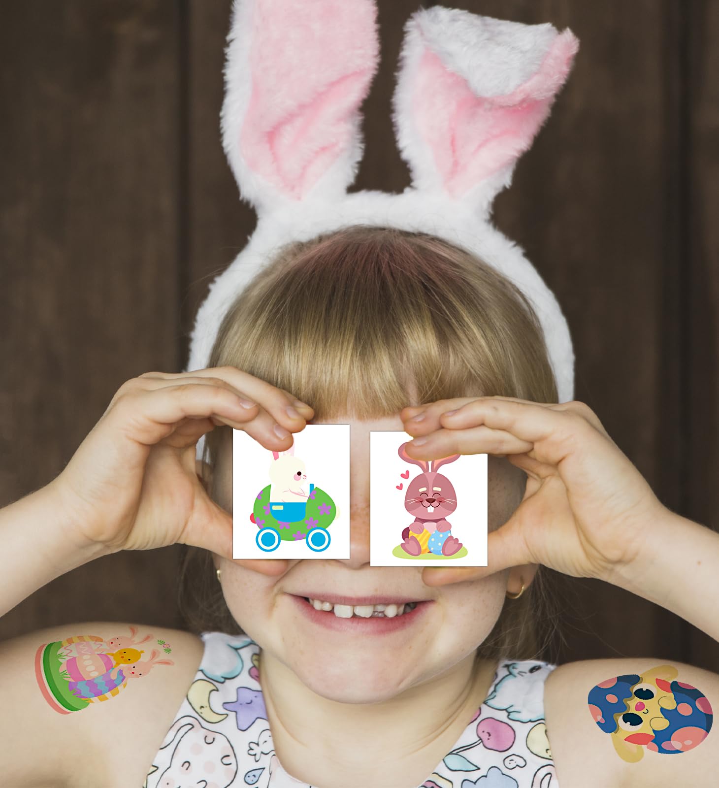HSHFAMIIY Easter tattoos party favors for celebrations