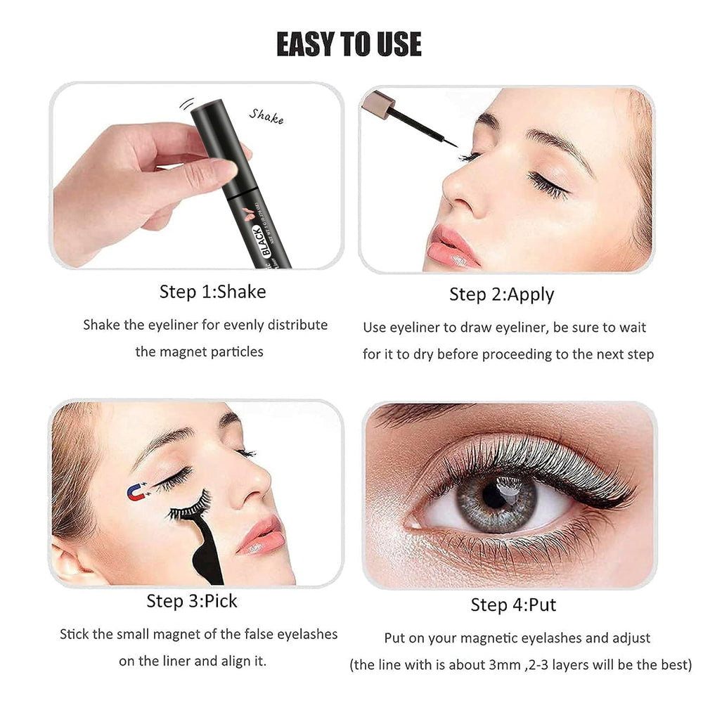 HSKIE magnetic eyeliner quick-apply design for effortless lash placement