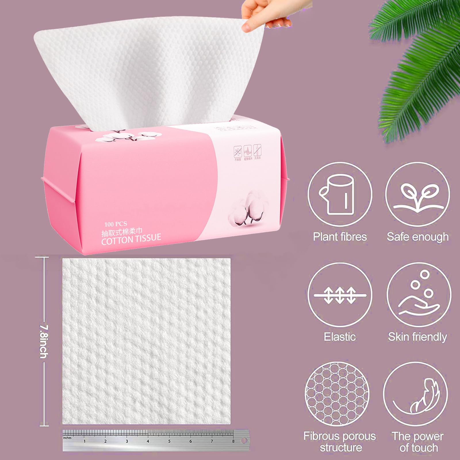 HSXFL baby and adult care-friendly wipes suitable for daily face cleansing and makeup removal.