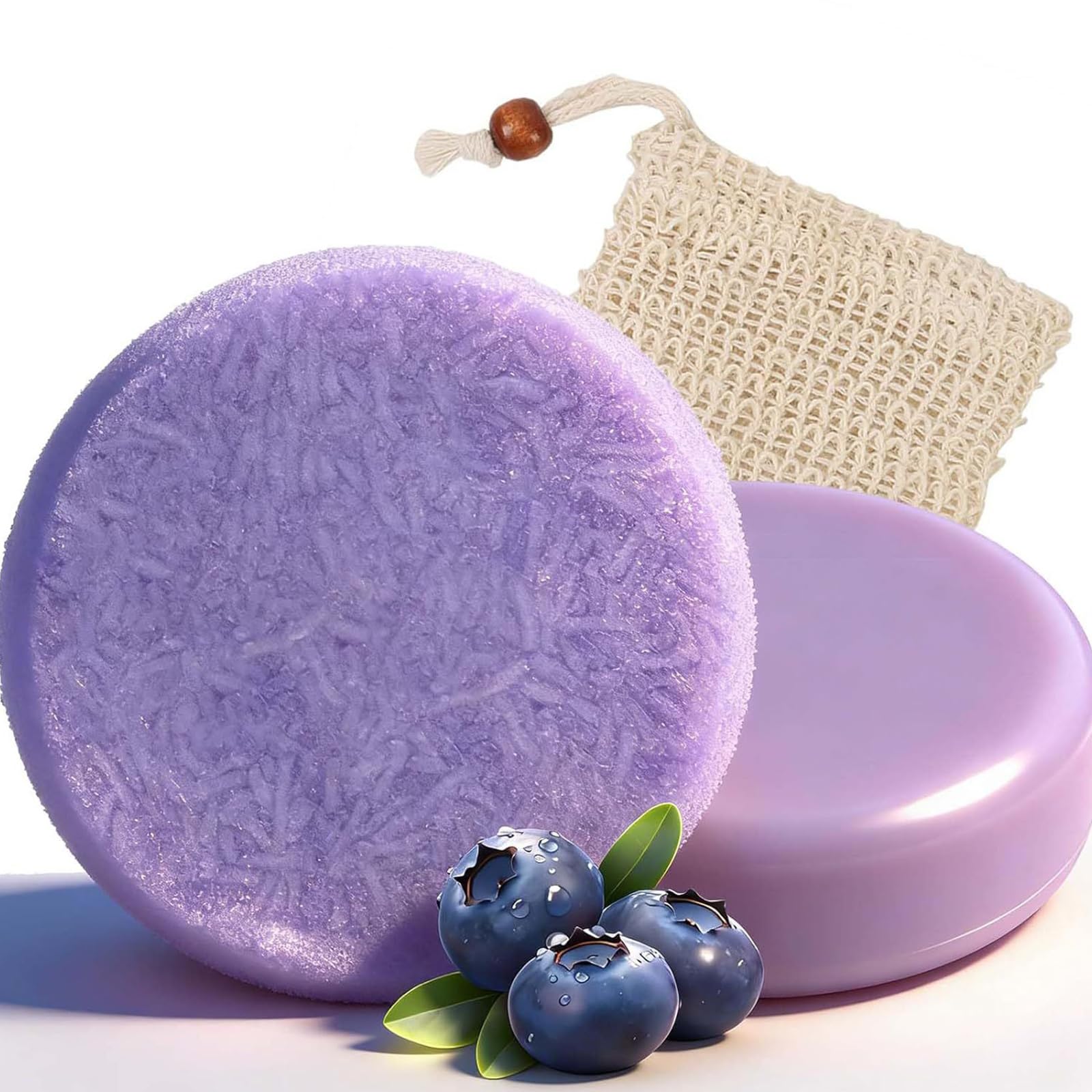 Htcpuo blueberry-fields frente: dúo champú y acondicionador para cabello suave.