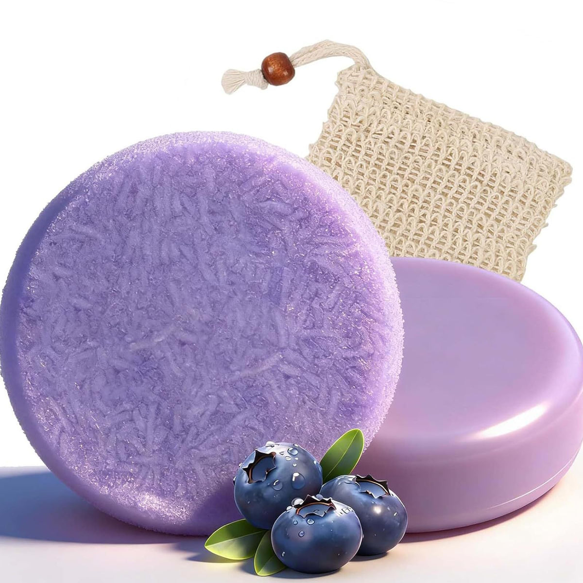 Htcpuo blueberry-fields frente: dúo champú y acondicionador para cabello suave.
