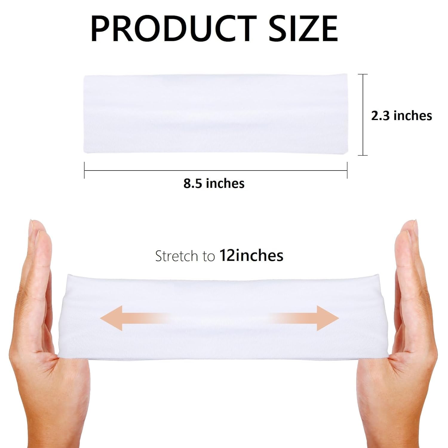 Huachi cintas para cabello elasticas sin resbalar, ideales para uso diario.
