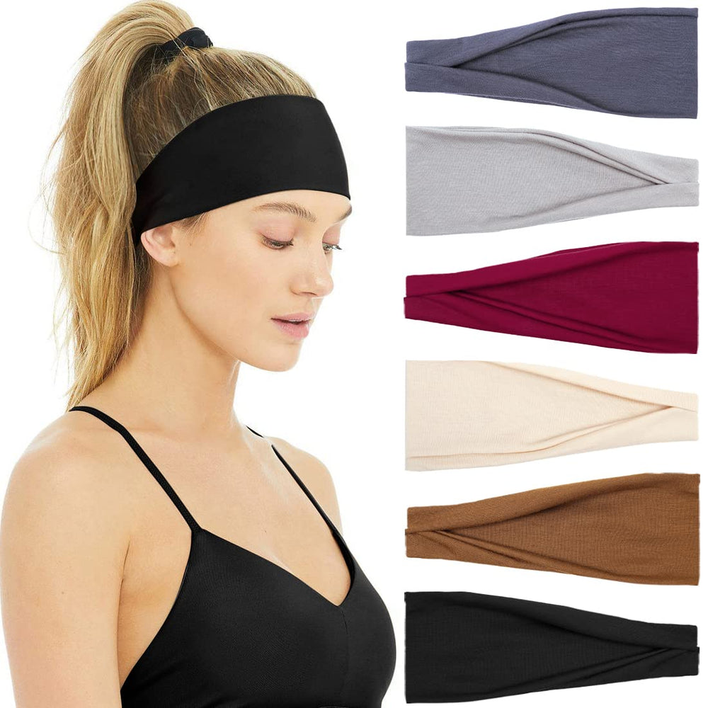 Huachi cinta para cabello sin deslizamiento negra, ideal para entrenamiento