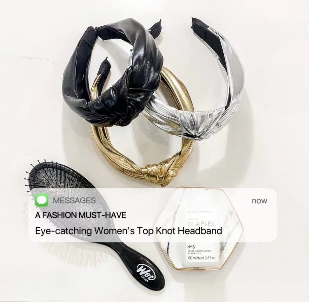 Huachi diadema estilo casual negro, añade toque chic a atuendos informales.
