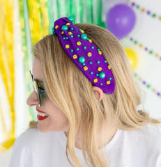 Diadema Huachi para fiestas Mardi Gras, complemento de vestuario.