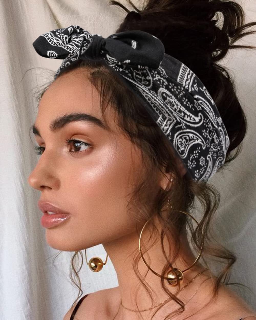 Huachi turbante con lazo, estilo moderno y práctico para deporte.