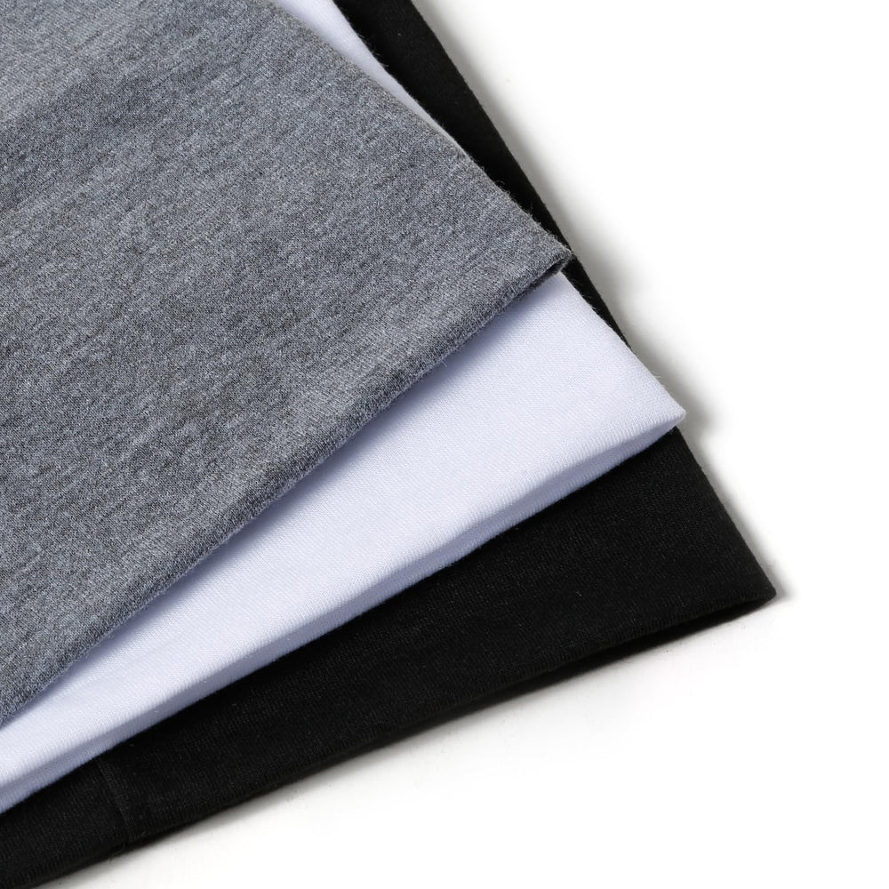 Huachi wide headband in light blue offers stylish comfort for yoga and runs