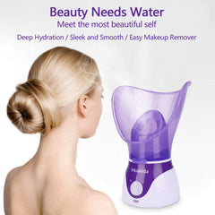 Huasida mist-producing face steamer delivers gentle warm vapors.