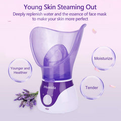 Huasida nose steamer attachment enables targeted pore cleansing routine.
