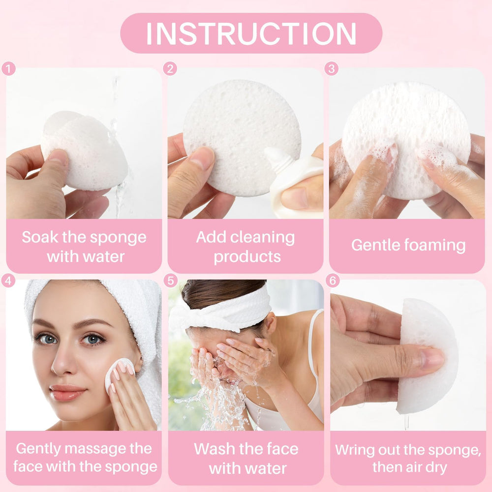 HUAXIN Biotechnology cellulose sponges are skin-friendly for sensitive or oily skin.