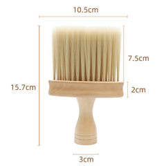 HUAYINGMEI wooden-handle brush shows a widened non-slip grip for precise use.