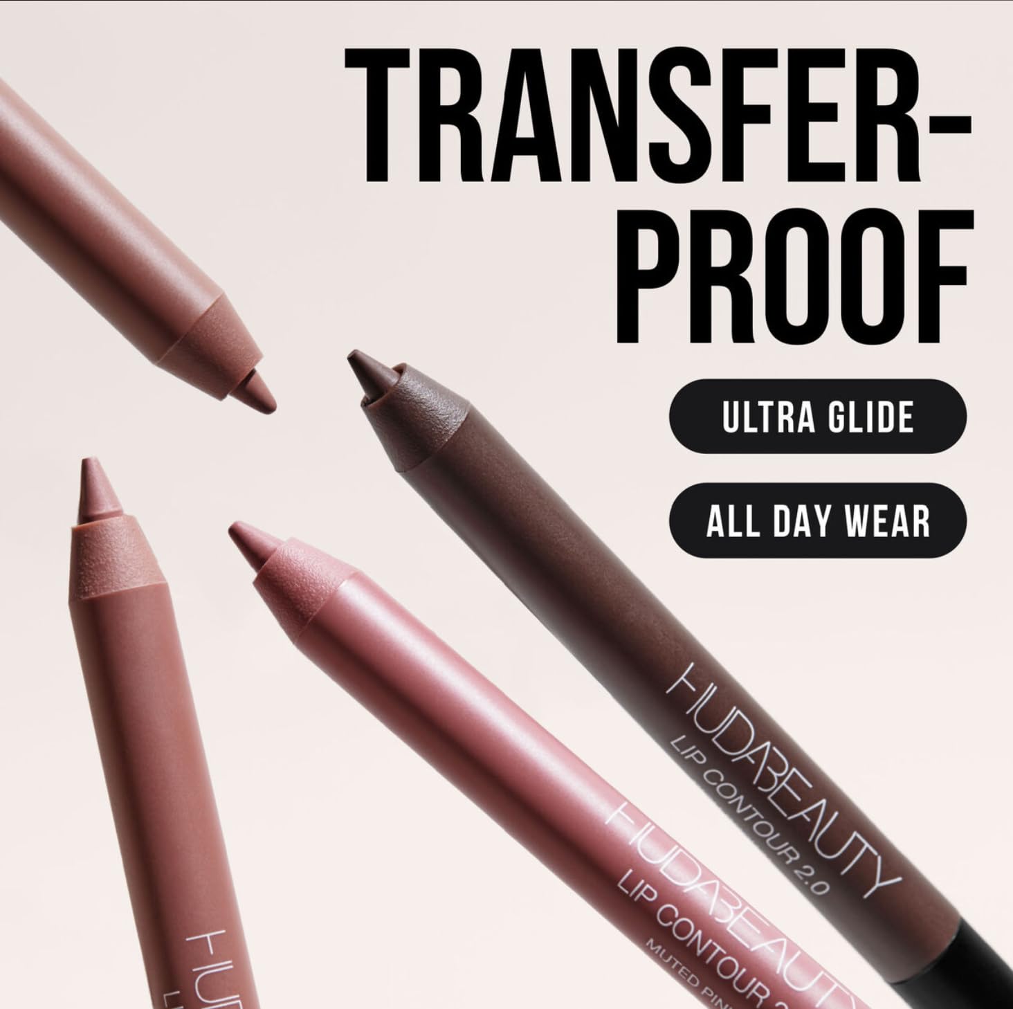 Huda Contorno de Labios Rosa Apagada y Marrón Rosado: tono versátil para definir labios