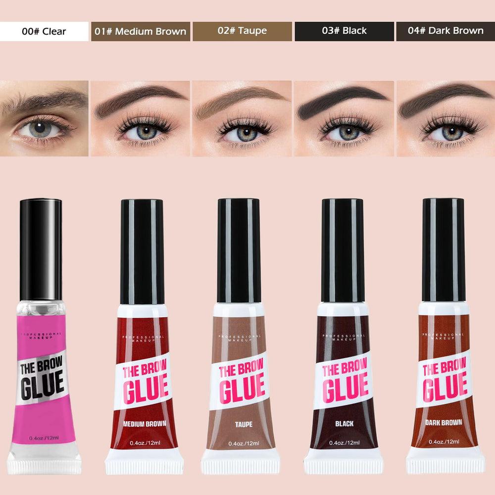 HUDABABY brow gel cone brush application focuses on precise shaping