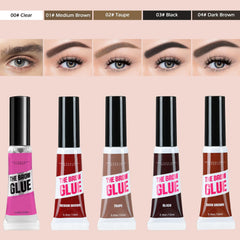 HUDABABY brow gel cone brush application focuses on precise shaping
