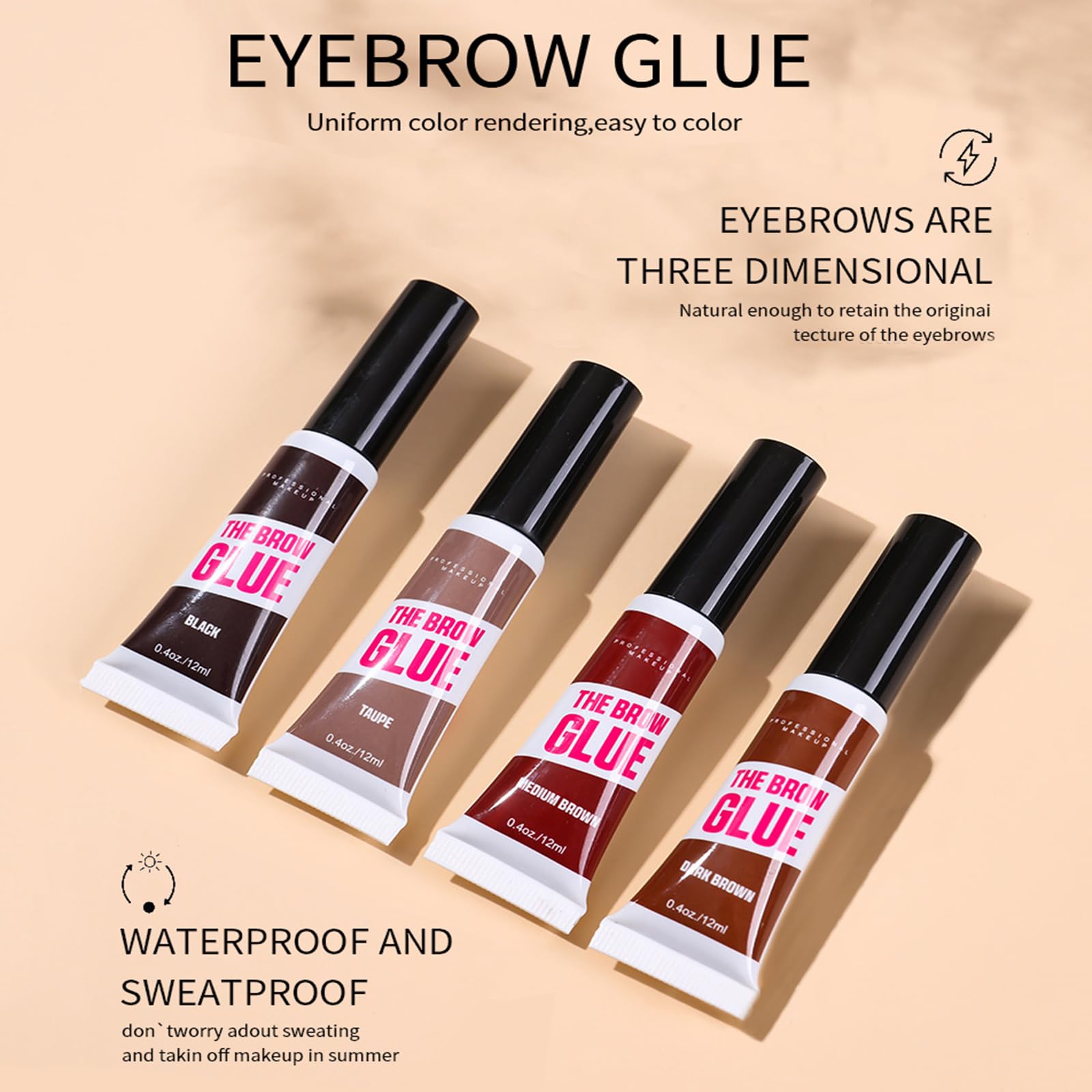 HUDABABY silky creamy brow gel glides smoothly for natural finish