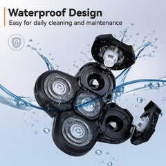 Hugdew waterproof head shaver designed for easy cleaning