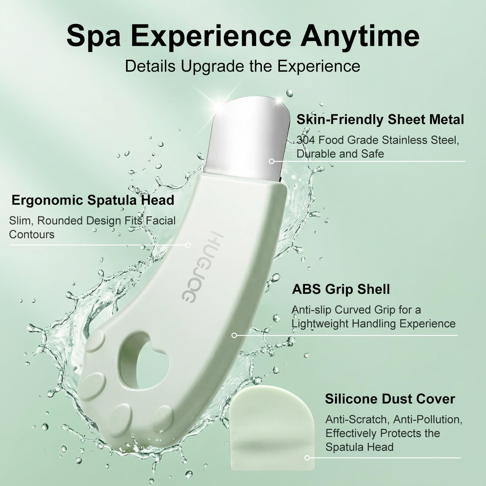 HUGJOG anti-slip handle design improves control during extractions.