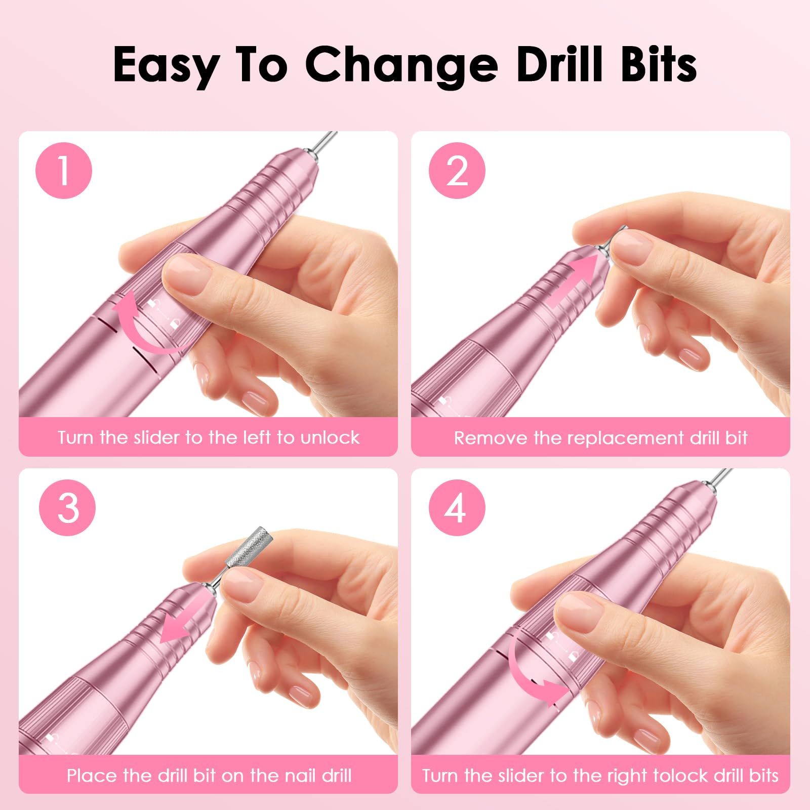 HUGMAPLE cordless portable nail drill enables on-the-go care