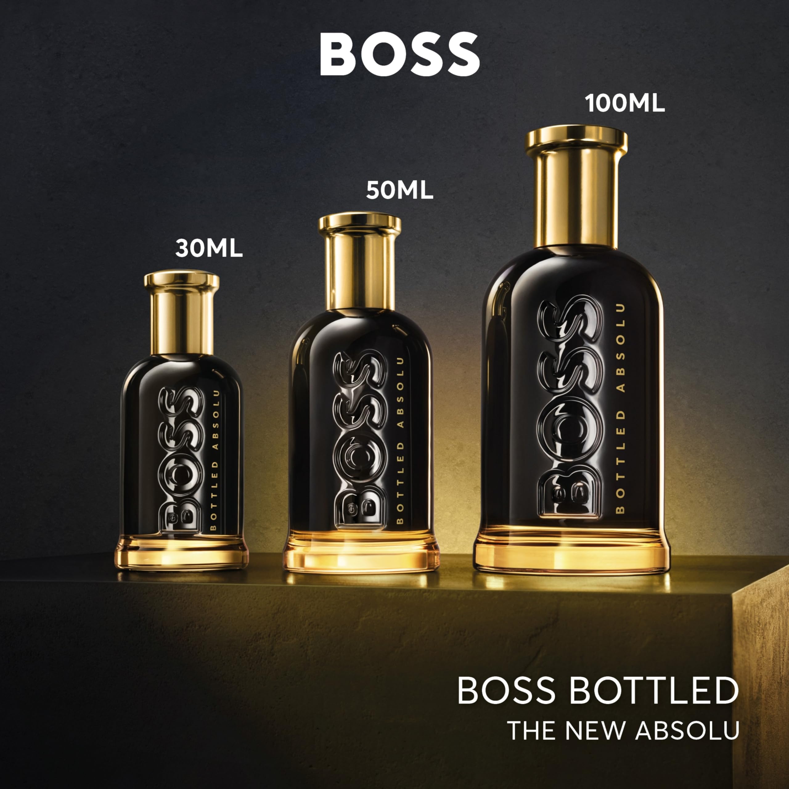 Hugo Boss Bottled Absolu Parfum Intense patchouli and myrrh create depth