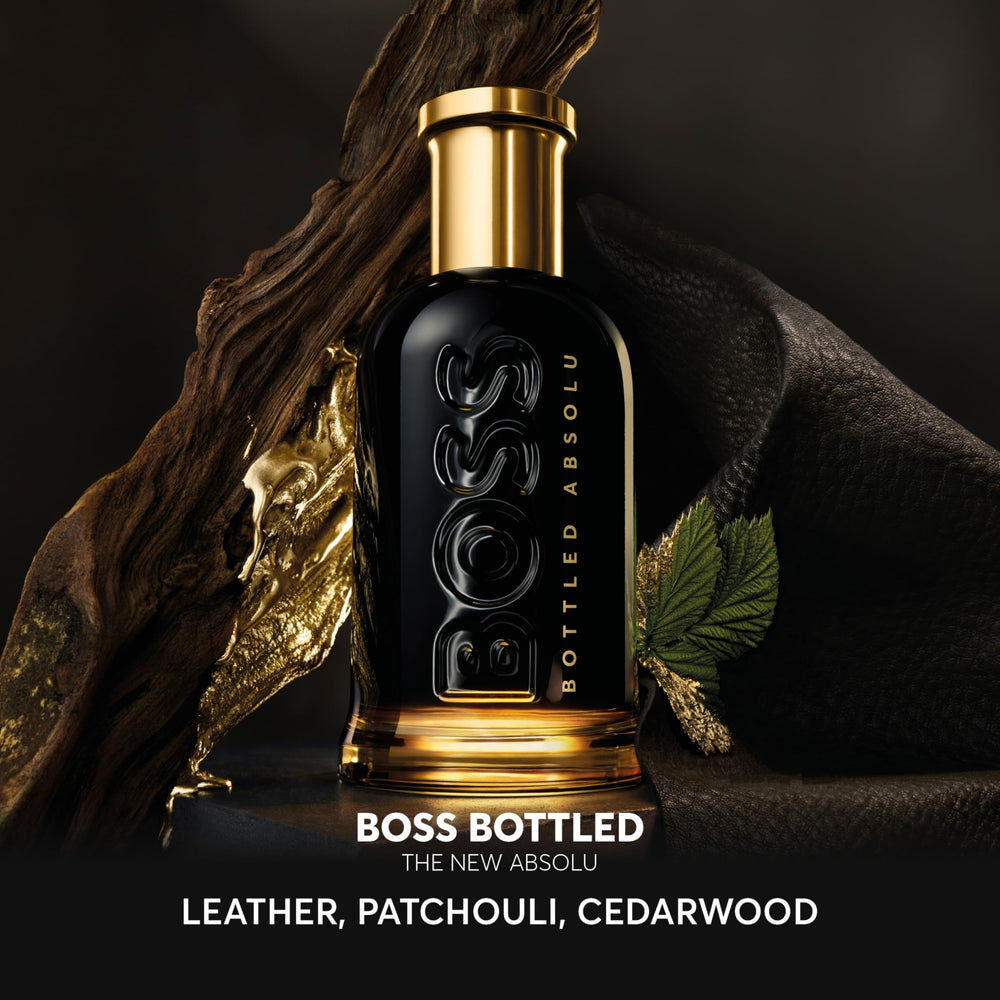 Hugo Boss Bottled Absolu Parfum Intense roasted signature adds warmth to evenings