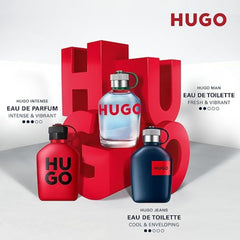 Hugo Boss Hugo Man EDT cap closeup, modern design meets aromatic profile.
