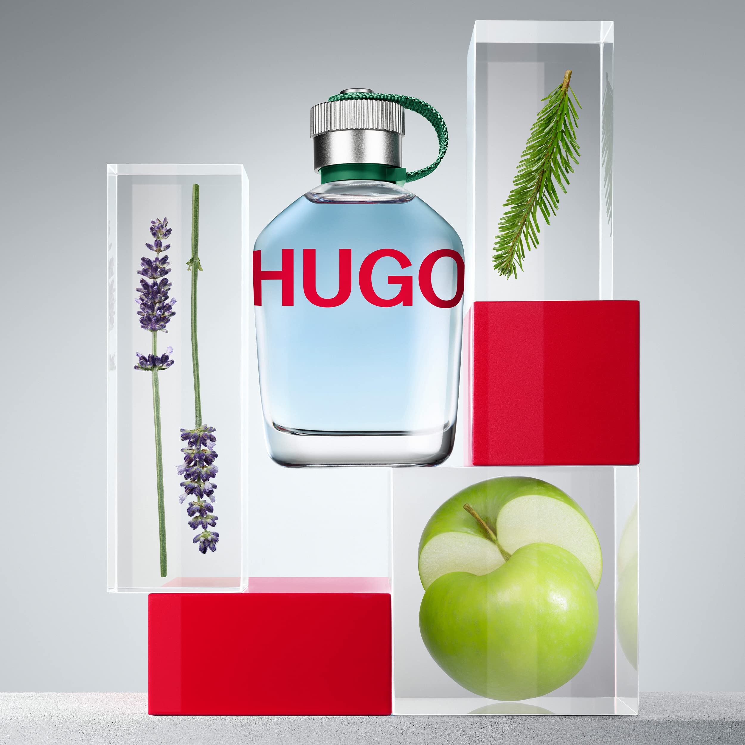 Packaging close-up of Hugo Man EDT emphasizing premium presentation