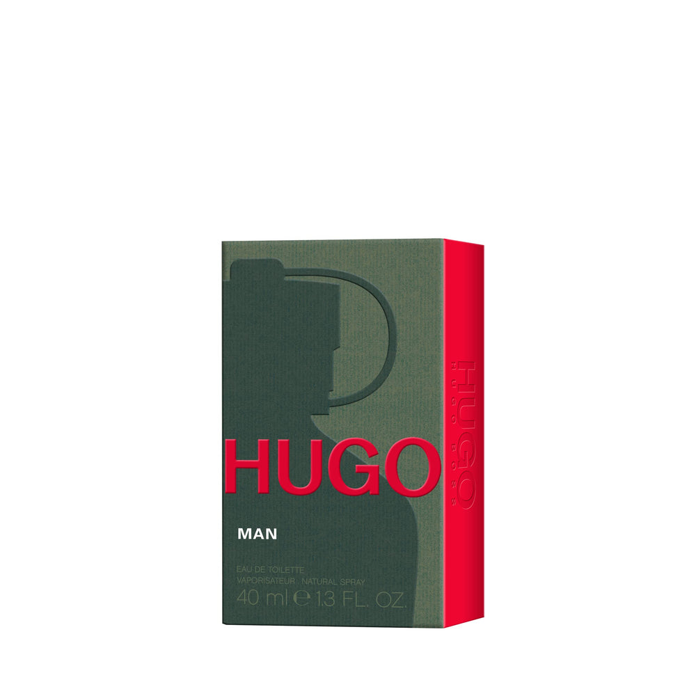 Hugo Boss Hugo Man EDT bottle showcases a woody base for versatile daily wear