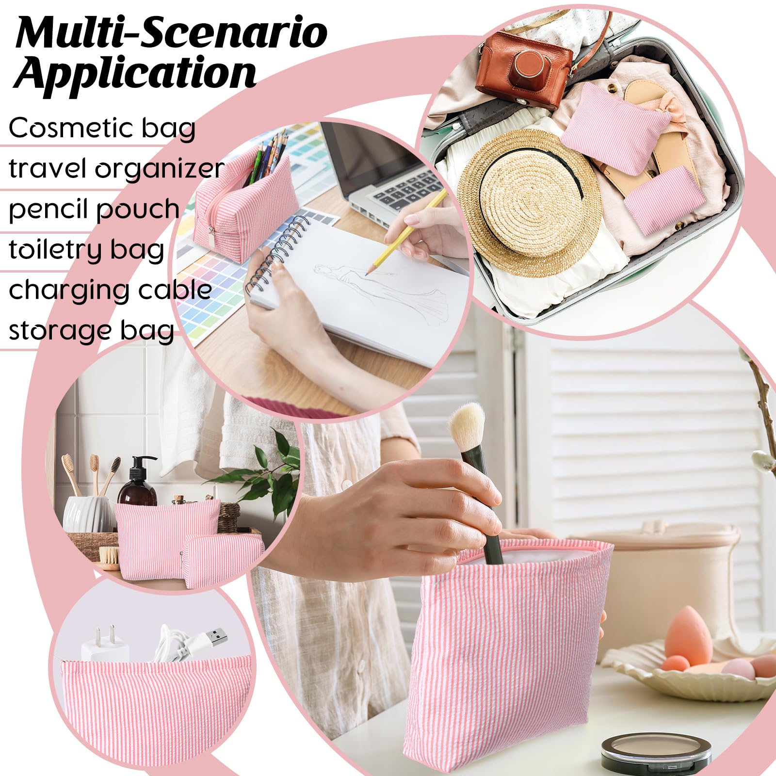Huhumy easy-clean seersucker fabric for quick wipe-down after use.