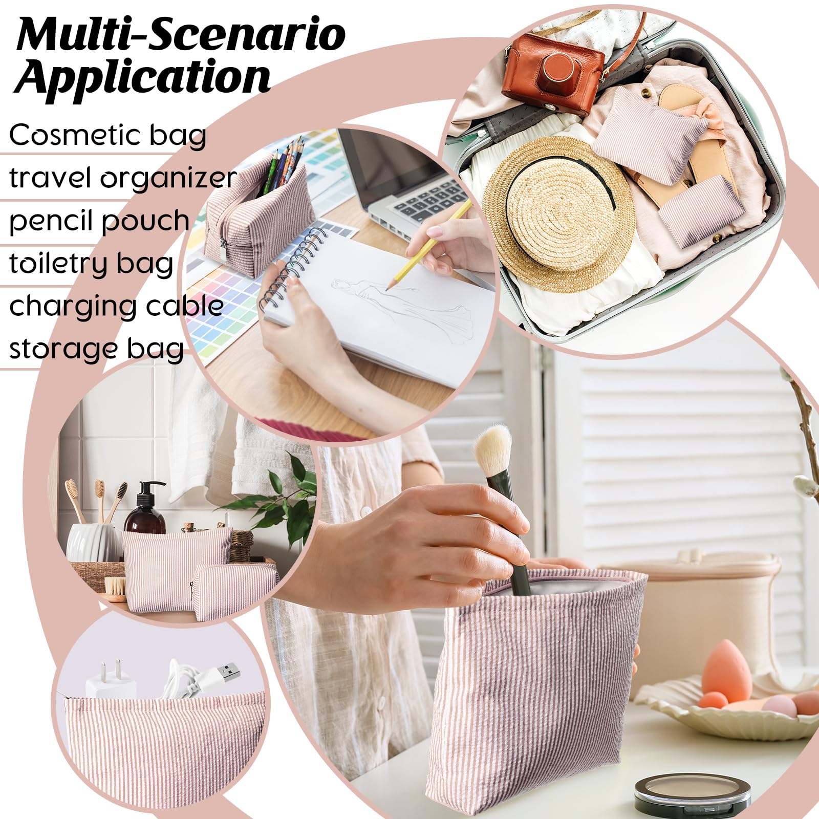 Huhumy makeup brush storage pouch ready for on-the-go.