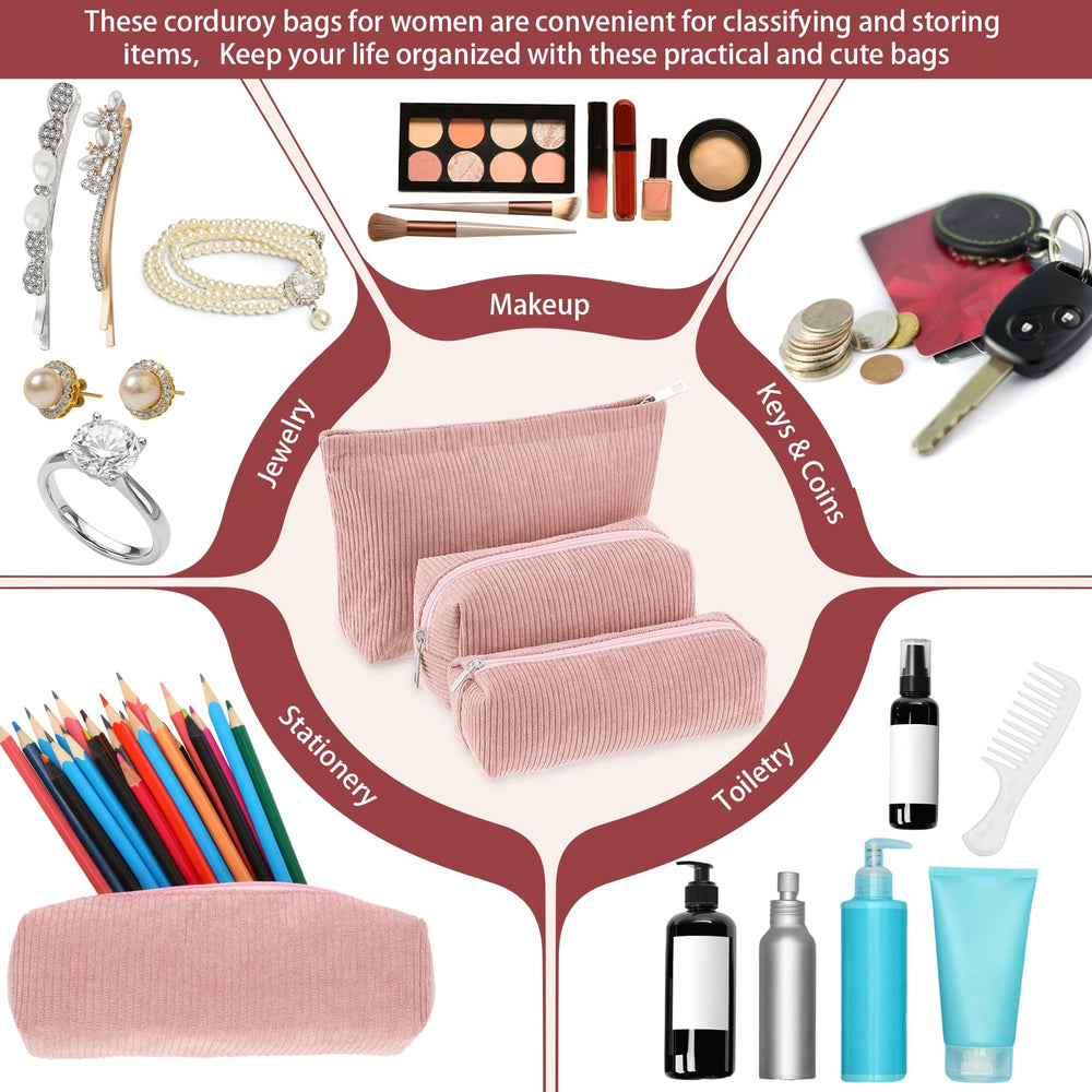 Huhumy small pink bag ideal for cosmetics and tiny items on the go.