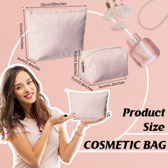Huhumy khaki small makeup pouch ideal for daily essentials.