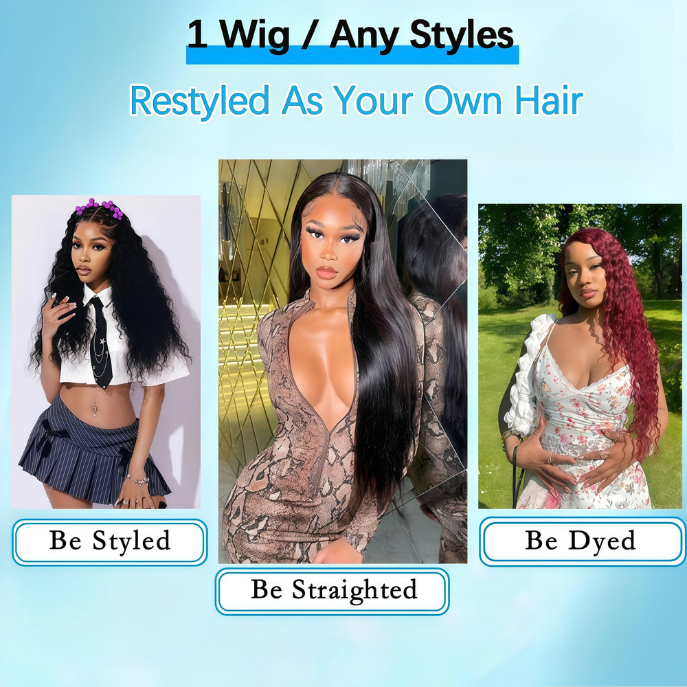 Huirslex wig with baby hair around natural hairline.