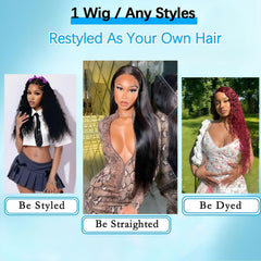 Huirslex wig with baby hair around natural hairline.
