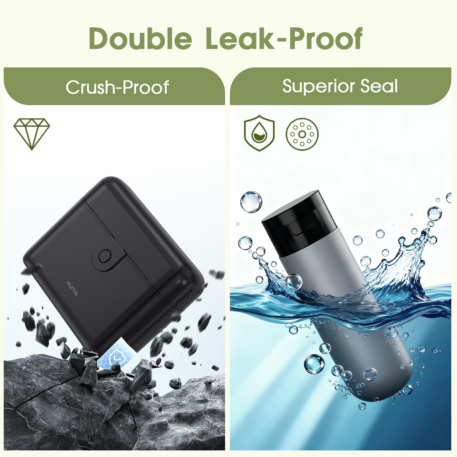 Individual compartments keep bottles organized and prevent leaks during transit.