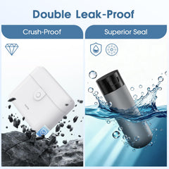 HUITAI secure-lock travel case prevents accidental opening.