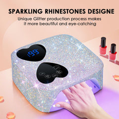HUITINE 80w dual-light nail lamp delivers fast, even gel curing.