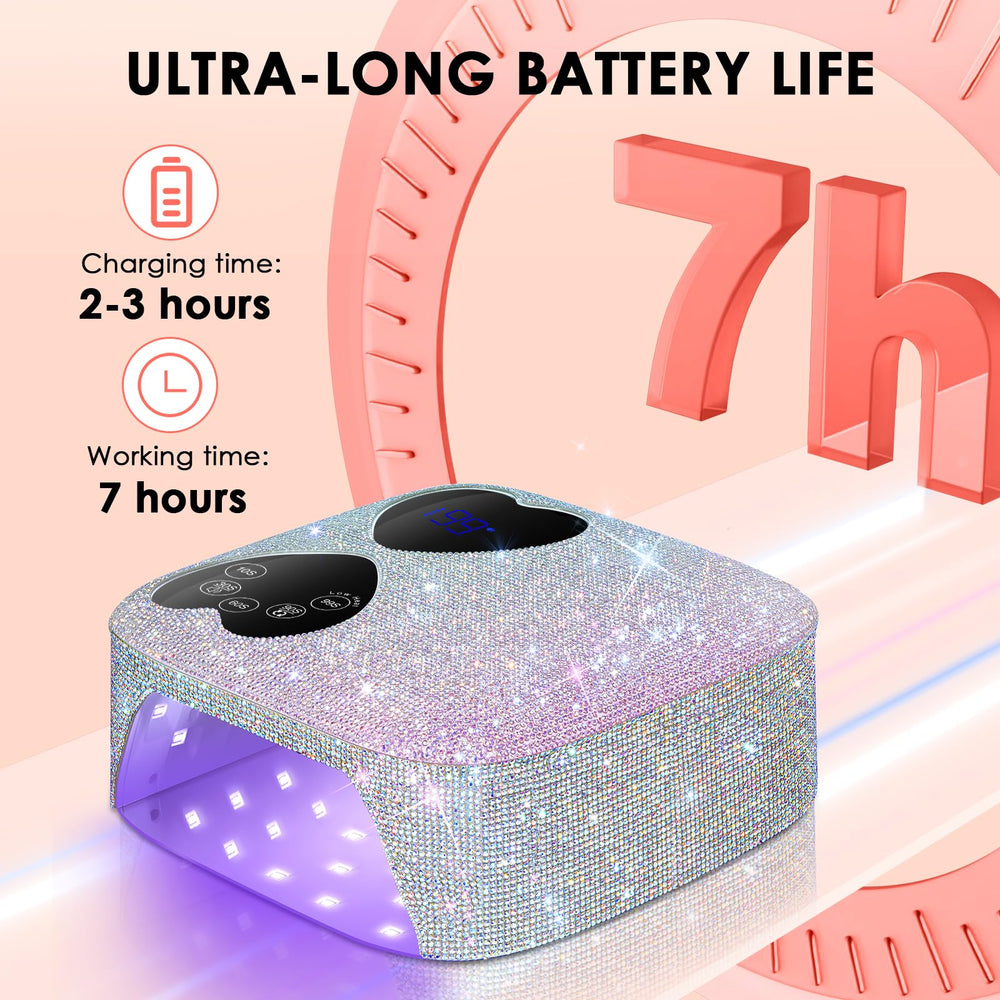 HUITINE long battery life lets you polish nails anywhere.