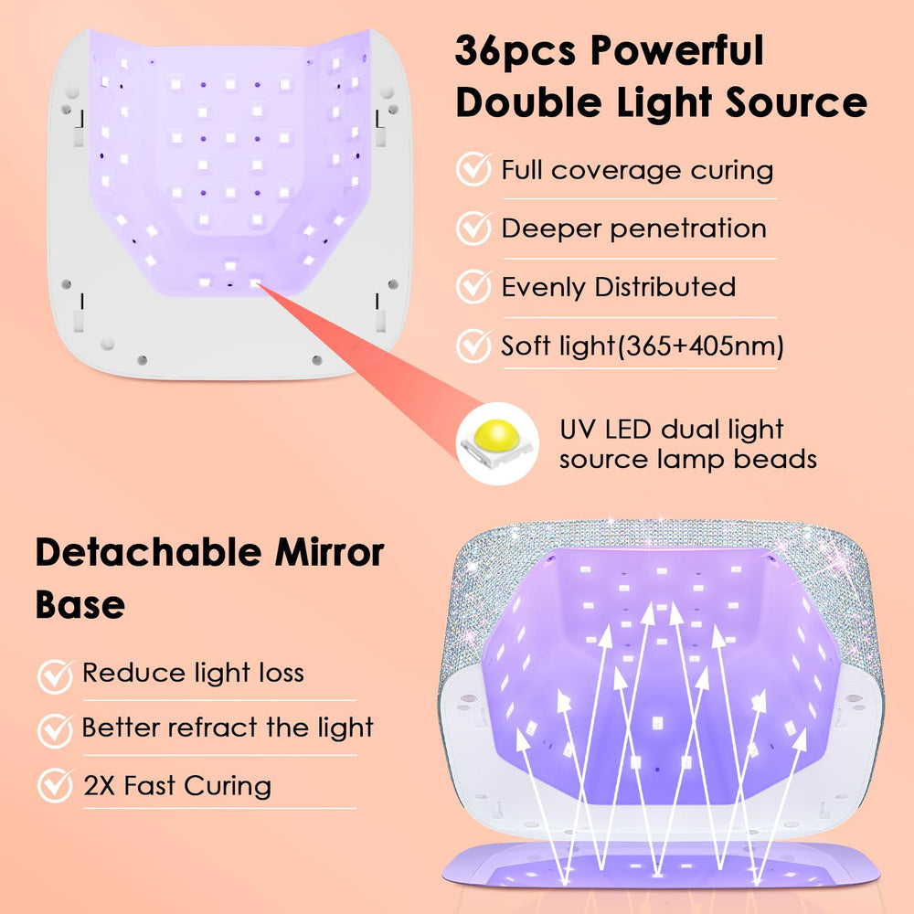 HUITINE smart touch timer display enables precise curing.