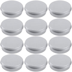 Hulless 60 ml aluminum tin jar with screw lid for leak-free storage