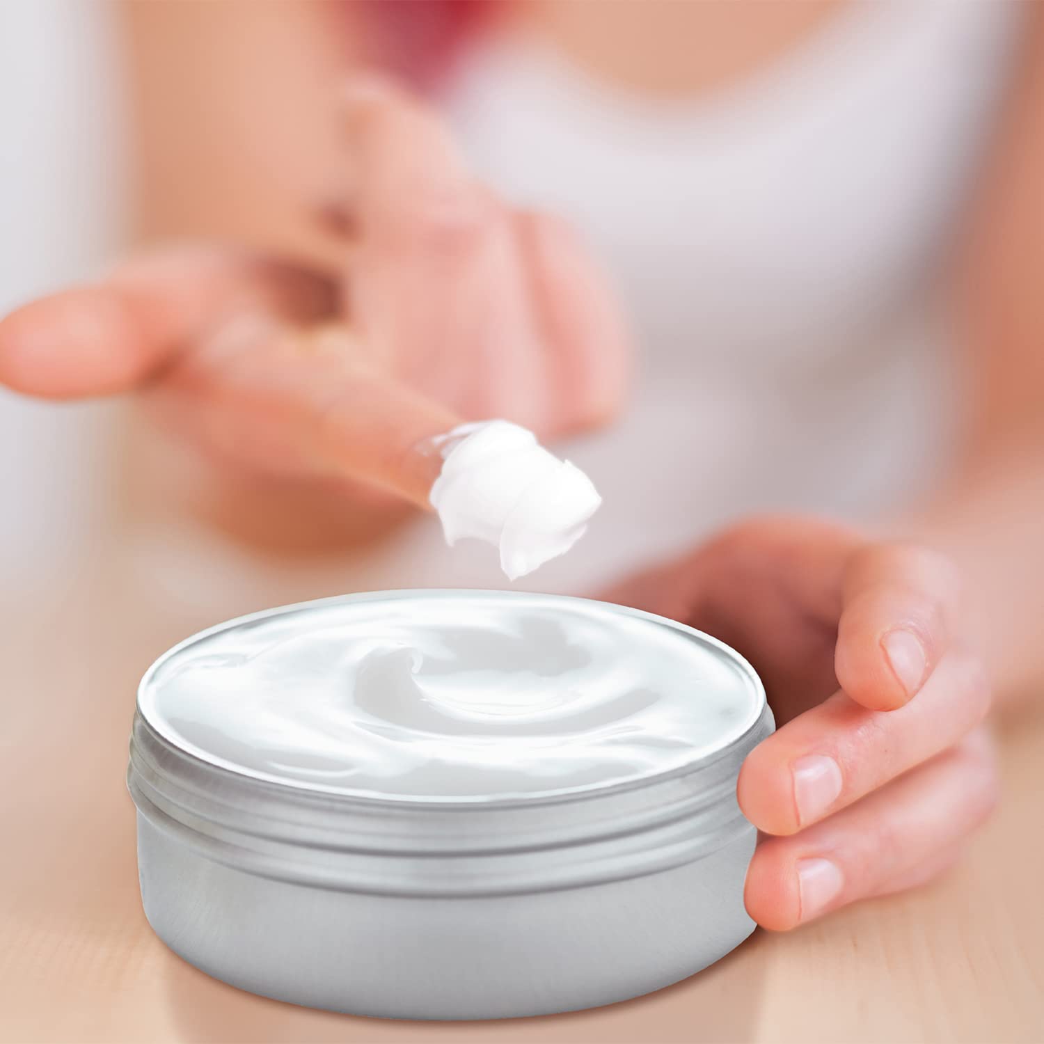 Hulless DIY cosmetic packaging container for balms and creams