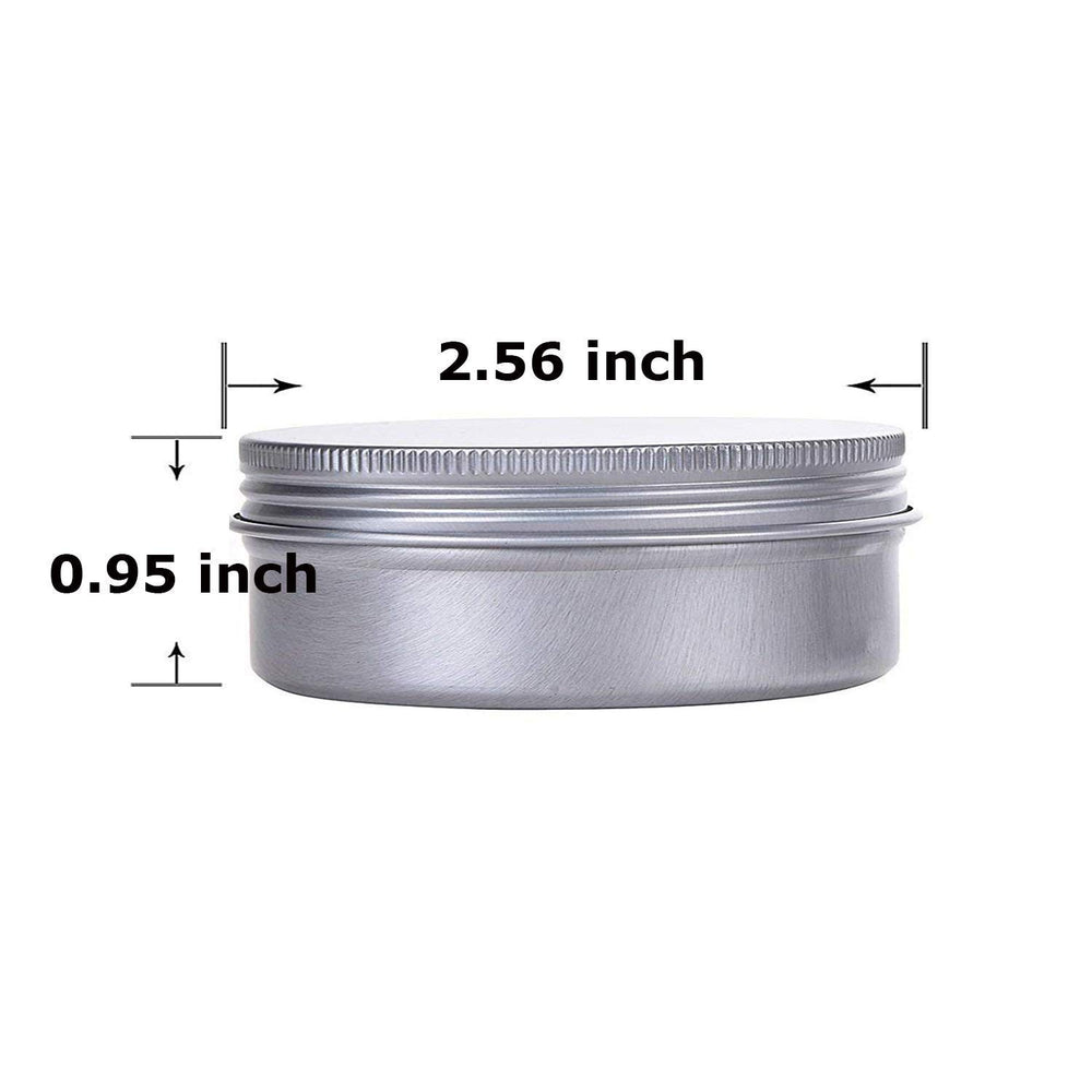 Hulless refillable aluminum tin container for cosmetics and samples