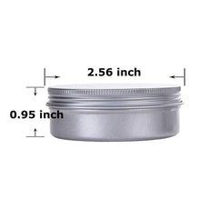 Hulless refillable aluminum tin container for cosmetics and samples
